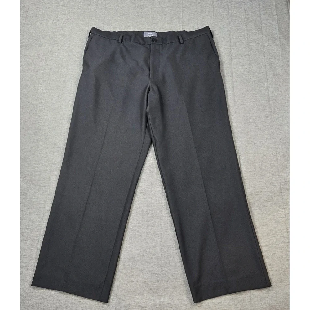 Docker's D2 Men's Straight Fit Flat Front Slash Pockets Casual Pants‎ 40